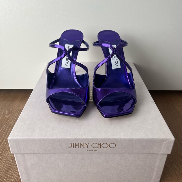 Jimmy Choo Purple Ansie 95 - Picture 2 of 7